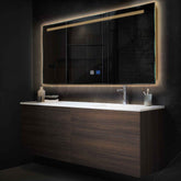 Espejo LED Rectangular | Botones táctiles | Función antivaho | Luz blanca cálida - Reyze Seria Minimal Model 5